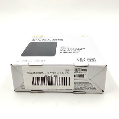 【全額返金保証】【最速発送】ウエスタンデジタル WD Elements 外付け HDD 4TB 新品未開封 即納OK