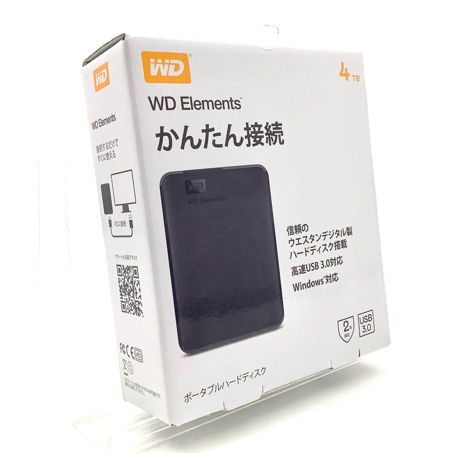 【全額返金保証】【最速発送】ウエスタンデジタル WD Elements 外付け HDD 4TB 新品未開封 即納OK