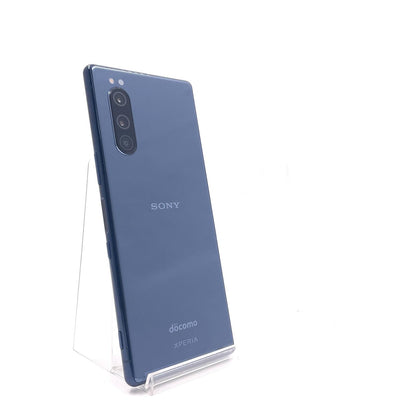 【全額返金保証】【最速発送】Sony Xperia 5 64GB blue docomo SO-01M 白ロム 美品 動作確認済