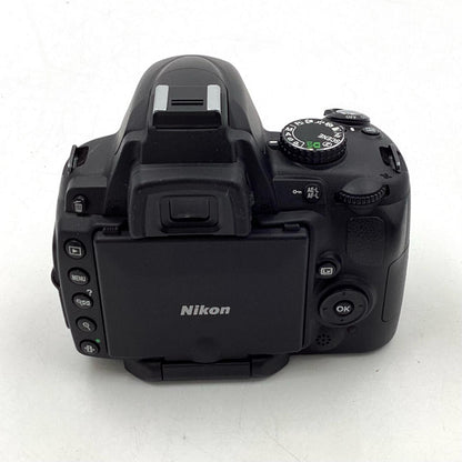 【全額返金保証】【最速発送】Nikon デジタル一眼 D5000 ボディ ブラック 美品 動作確認済