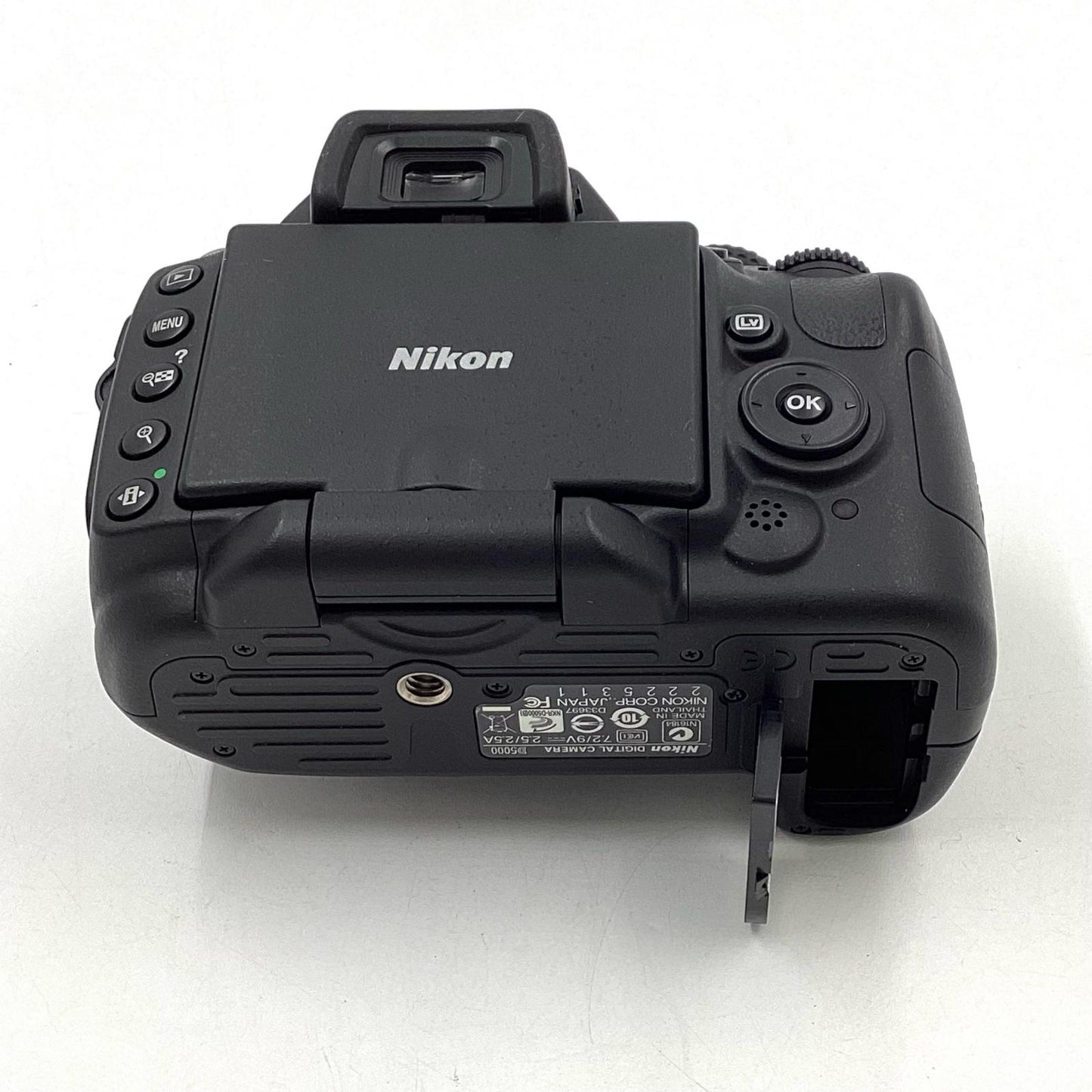 【全額返金保証】【最速発送】Nikon デジタル一眼 D5000 ボディ ブラック 美品 動作確認済