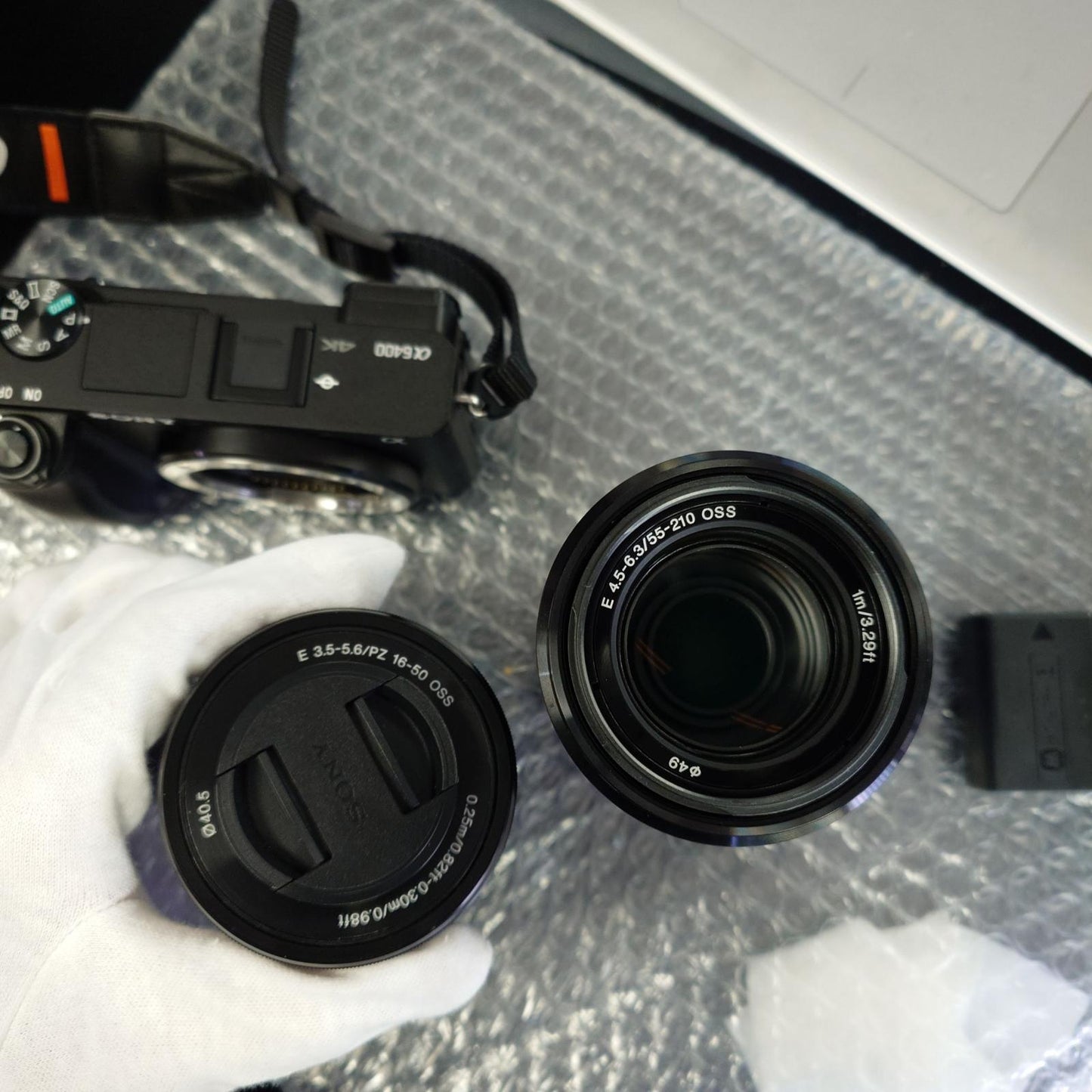 【全額返金保証】【最速発送】Sony デジタル一眼 α6400 ILCE-6400Y ダブルズームレンズキット ブラック 美品 動作確認済