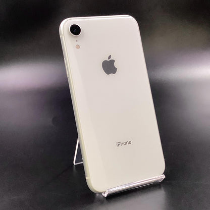 【全額返金保証】【最速発送】Apple iPhone iPhone XR 128GB ホワイト mineo SIMフリー 白ロム 美品 動作確認済 87%