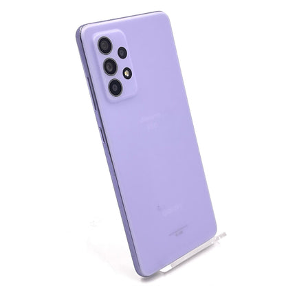 【全額返金保証】【最速発送】SAMSUNG Galaxy A52 5G 128GB オーサムバイオレット docomo SC-53B 白ロム 動作確認済