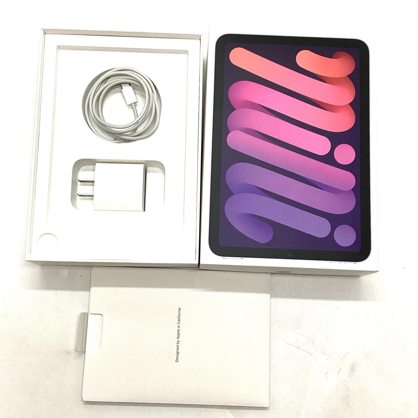 【全額返金保証】【最速発送】Apple iPad mini 8.3インチ 第6世代 64GB パープル WiFi+Cellular Softbank 白ロム 動作確認済