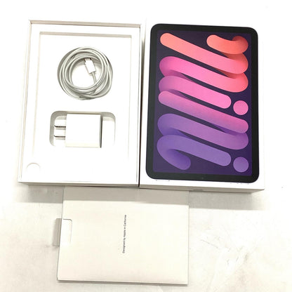 【全額返金保証】【最速発送】Apple iPad mini 8.3インチ 第6世代 64GB パープル WiFi+Cellular Softbank 白ロム 動作確認済