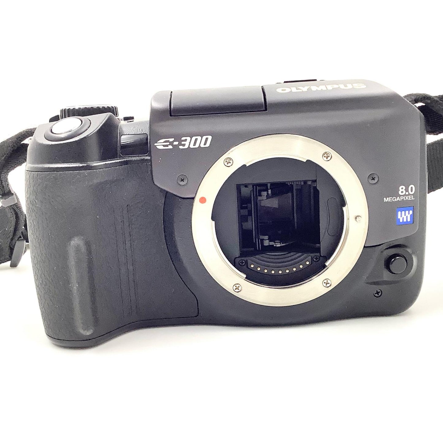 【全額返金保証】【最速発送】OLYMPUS デジタル一眼 E-300 ボディ ブラック 美品 動作確認済