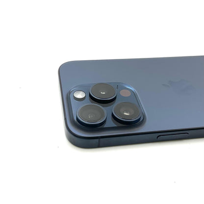【全額返金保証】【最速発送】Apple iPhone iPhone 15 Pro 128GB ブルーチタニウム SIMフリー 美品 動作確認済 87%