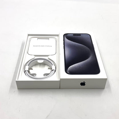 【全額返金保証】【最速発送】Apple iPhone iPhone 15 Pro 128GB ブルーチタニウム SIMフリー 美品 動作確認済 87%