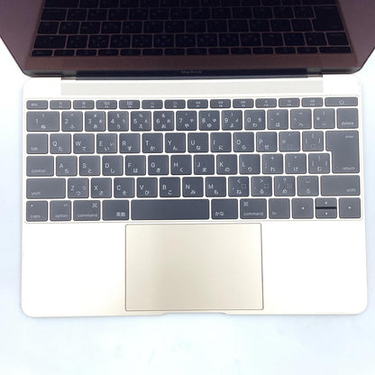 【全額返金保証】【最速発送】Apple MacBook 12インチ 2016 1.1GHz Intel Core m3 8GB 256GB ゴールド 美品 動作確認済