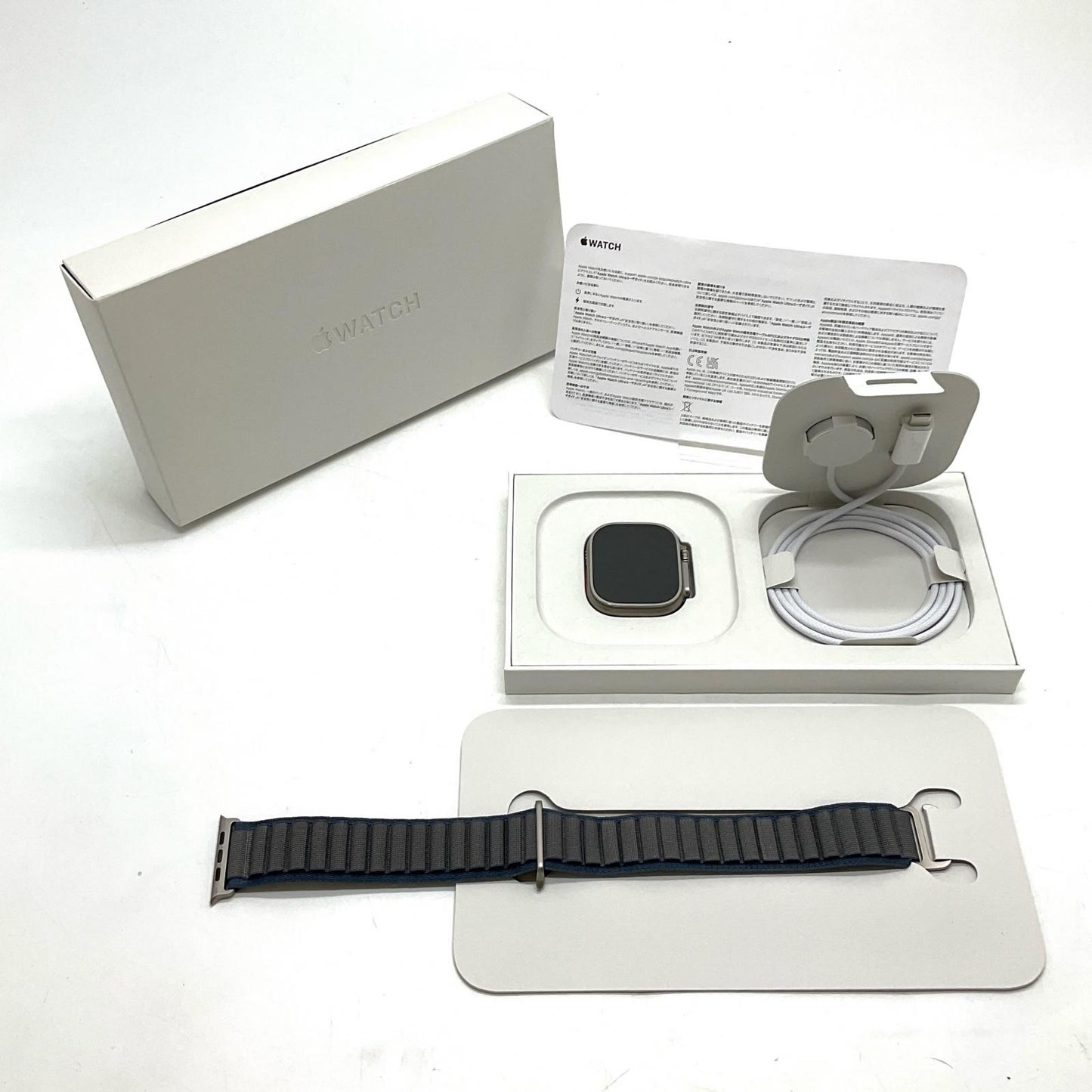 【全額返金保証】【最速発送】Apple Watch Ultra 第2世代 チタニウム 49mm 100% 美品 動作確認済