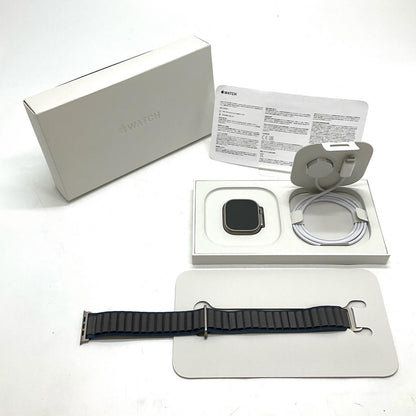 【全額返金保証】【最速発送】Apple Watch Ultra 第2世代 チタニウム 49mm 100% 美品 動作確認済