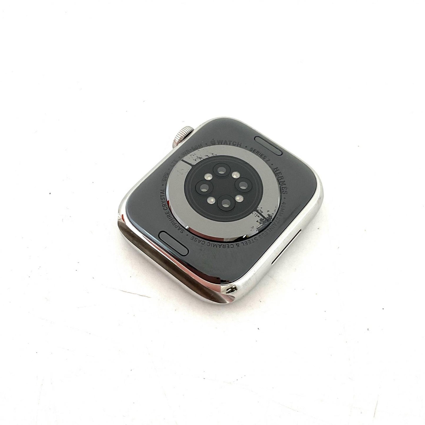 【全額返金保証】【最速発送】Apple Watch Hermes Series 7 ステンレススチール 45mm GPS+Cellular 85% 美品 動作確認済