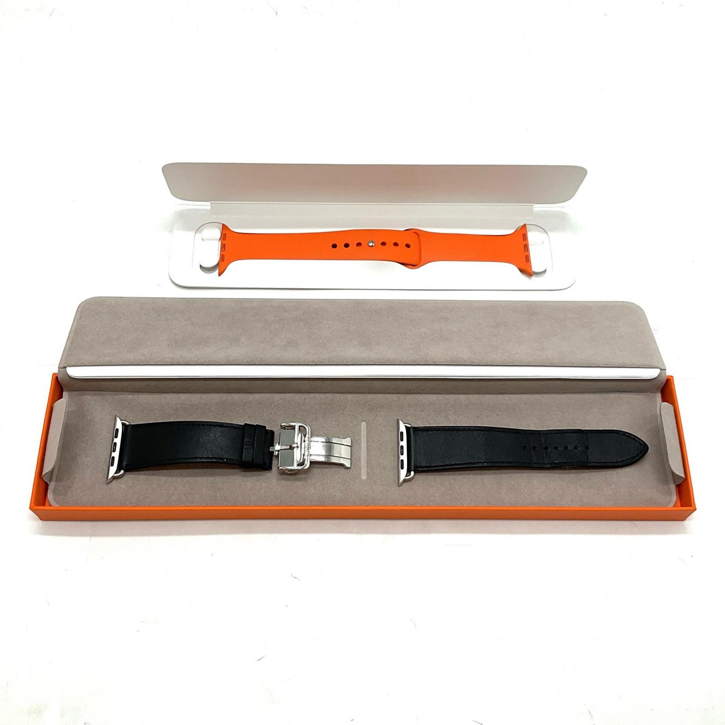【全額返金保証】【最速発送】Apple Watch Hermes Series 7 ステンレススチール 45mm GPS+Cellular 85% 美品 動作確認済