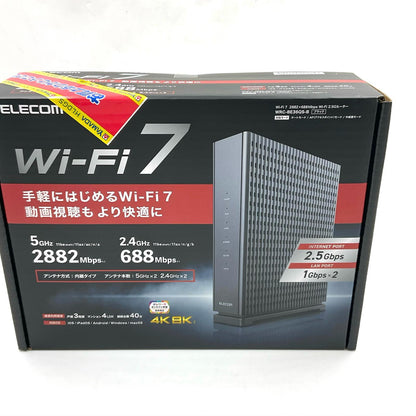【全額返金保証】【最速発送】ELECOM Wi-Fiルーター WRC-BE36QS-B 新品未開封 即納OK