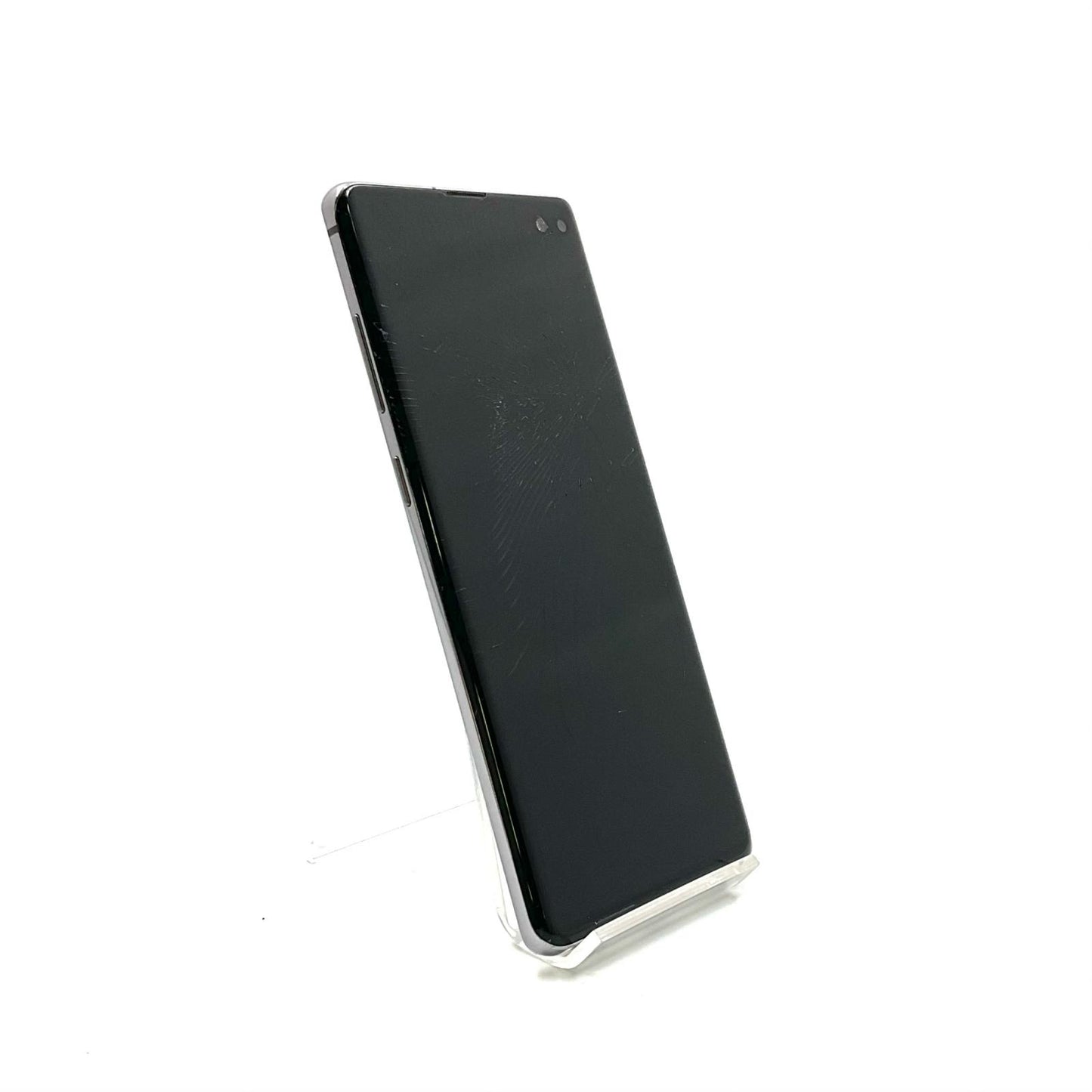 【最速発送】SAMSUNG Galaxy S10＋ 128GB プリズム ブラック au SCV42 白ロム【難有】