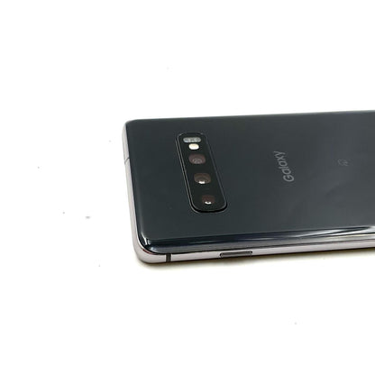 【最速発送】SAMSUNG Galaxy S10＋ 128GB プリズム ブラック au SCV42 白ロム【難有】