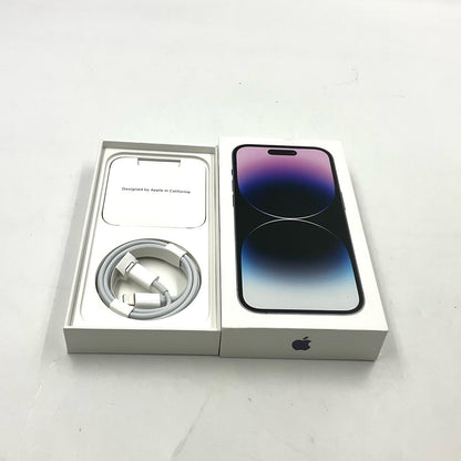 【全額返金保証】【最速発送】Apple iPhone iPhone 14 Pro 256GB ディープパープル SIMフリー 白ロム 美品 動作確認済 81%