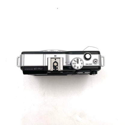 【全額返金保証】【最速発送】OLYMPUS デジタル一眼 オリンパス・ペン Lite E-PL1 ボディ ブラック 動作確認済