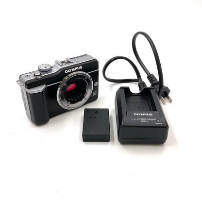 【全額返金保証】【最速発送】OLYMPUS デジタル一眼 オリンパス・ペン Lite E-PL1 ボディ ブラック 動作確認済