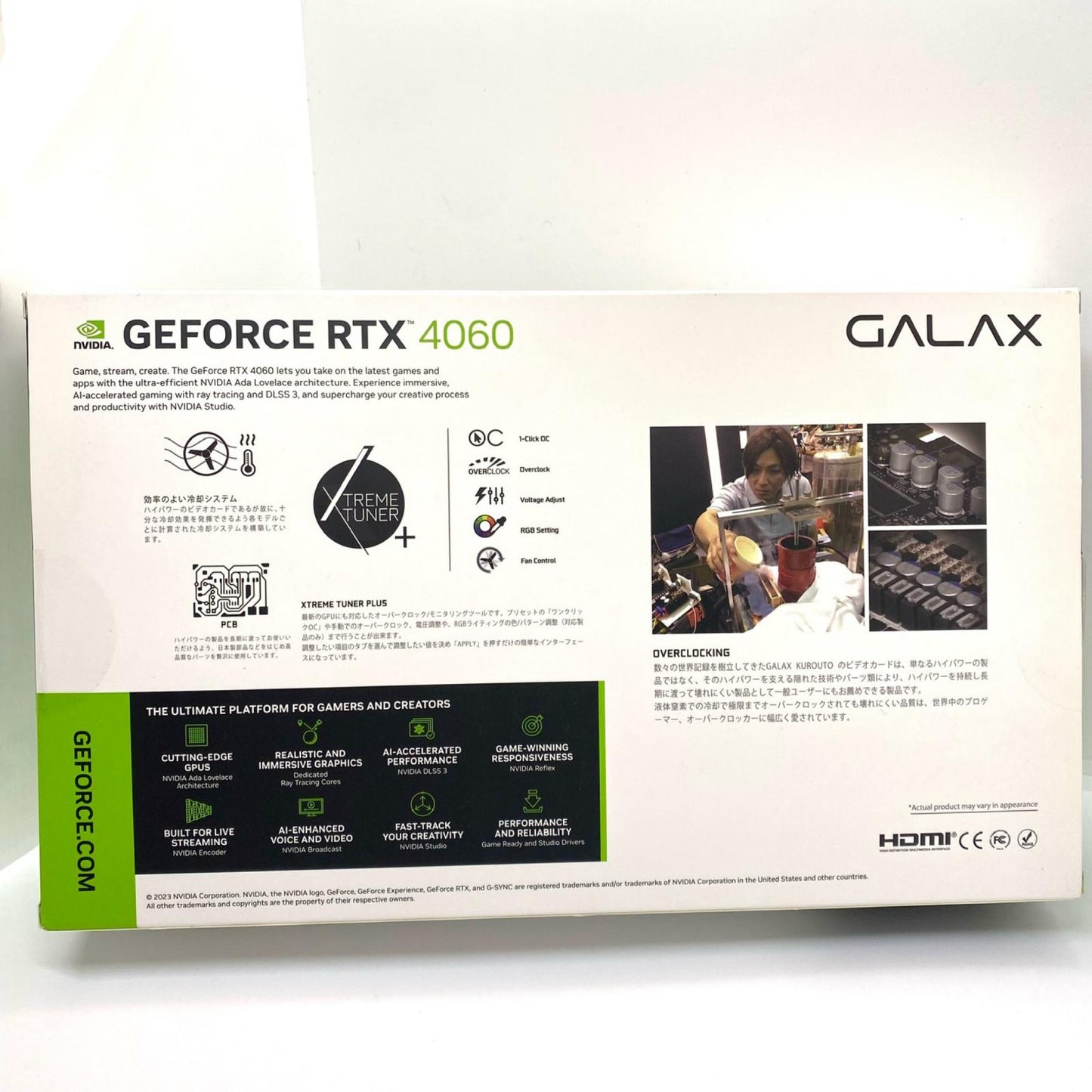 【全額返金保証】【最速発送】CALAX グラフィックボード GK-RTX4060-E8GB/WHITE/LP GEFORCE RTX 4060 新品未開封 即納OK