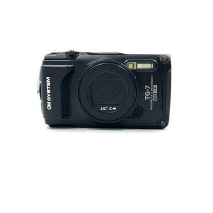 【全額返金保証】【最速発送】OLYMPUS コンパクトデジタルカメラ OM-SYSTEM TG-7 ﾌﾞﾗｯｸ 美品 動作確認済