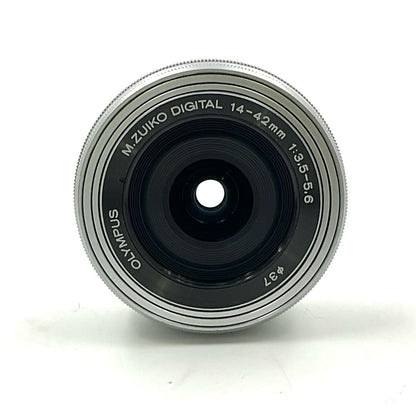 【全額返金保証】【最速発送】OLYMPUS M.ZUIKO DIGITAL 14-42mm F3.5-5.6 EZ ED MSC 動作確認済