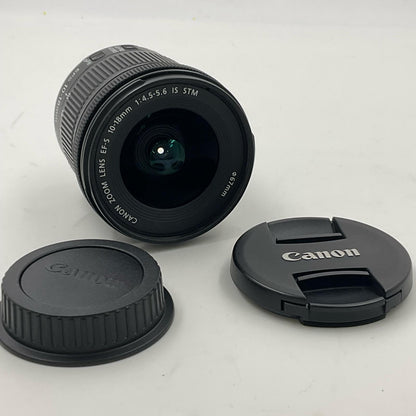【全額返金保証】【最速発送】Canon EF-S10-18mm F4.5-5.6 IS STM 美品 動作確認済