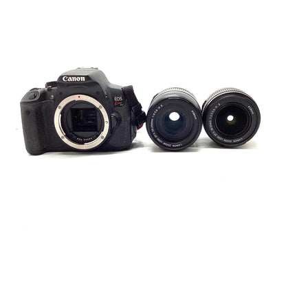 【全額返金保証】【最速発送】Canon デジタル一眼 EOS Kiss X6i ダブルズームレンズキット 動作確認済