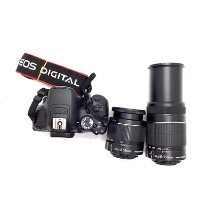 【全額返金保証】【最速発送】Canon デジタル一眼 EOS Kiss X6i ダブルズームレンズキット 動作確認済
