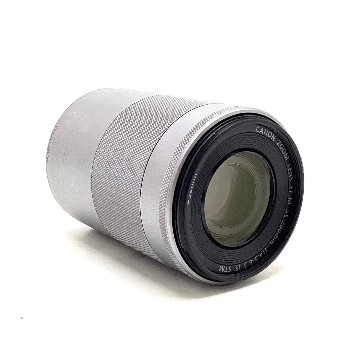 【全額返金保証】【最速発送】Canon EF-M55-200mm F4.5-6.3 IS STM [シルバー] 美品 動作確認済