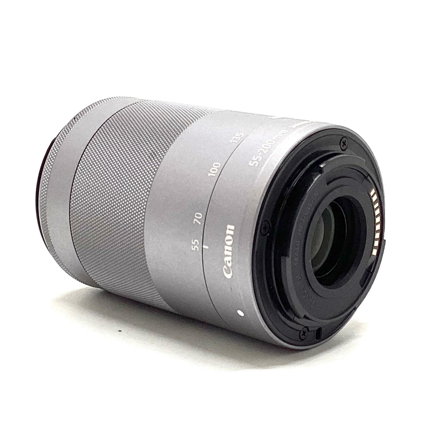 【全額返金保証】【最速発送】Canon EF-M55-200mm F4.5-6.3 IS STM [シルバー] 美品 動作確認済