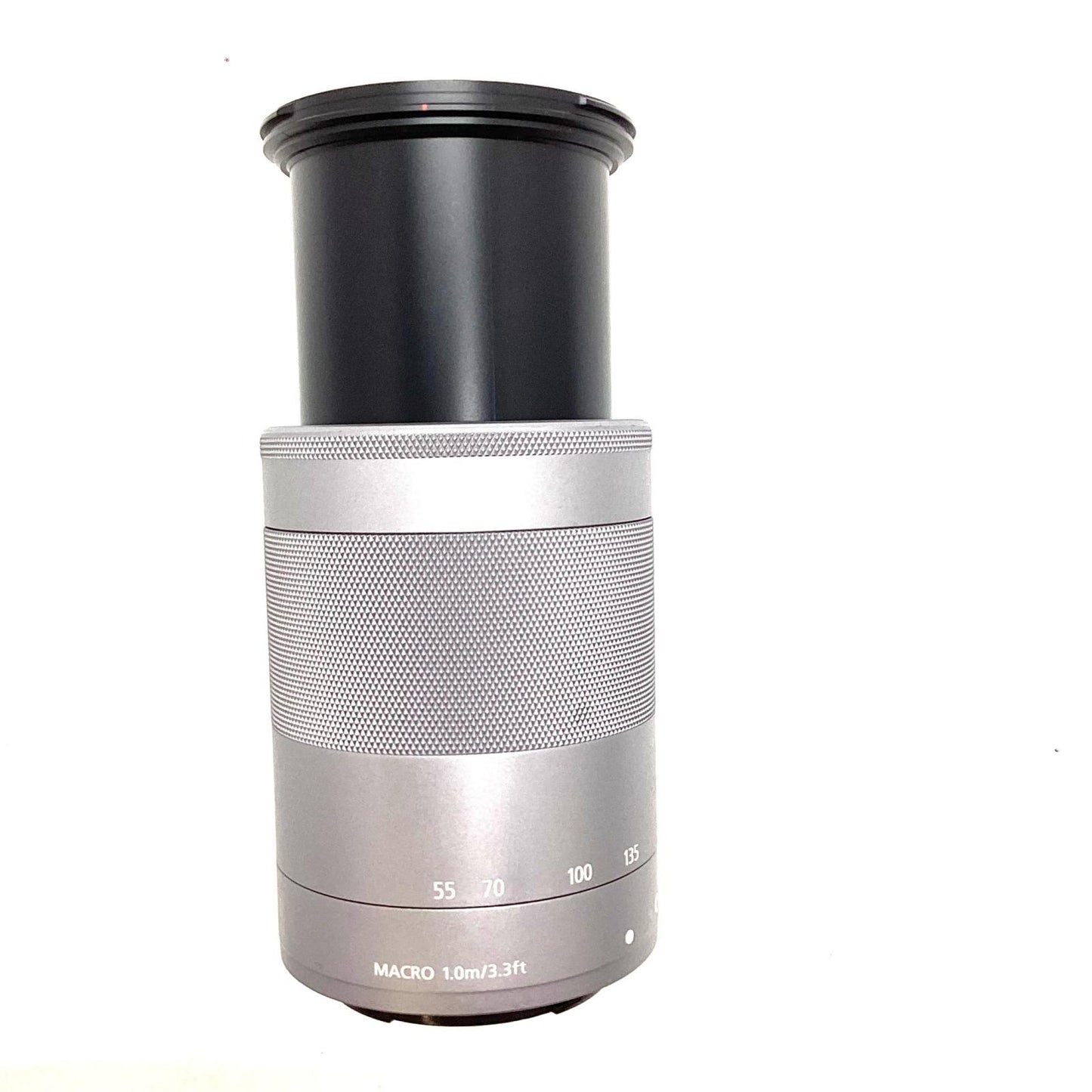 【全額返金保証】【最速発送】Canon EF-M55-200mm F4.5-6.3 IS STM [シルバー] 美品 動作確認済