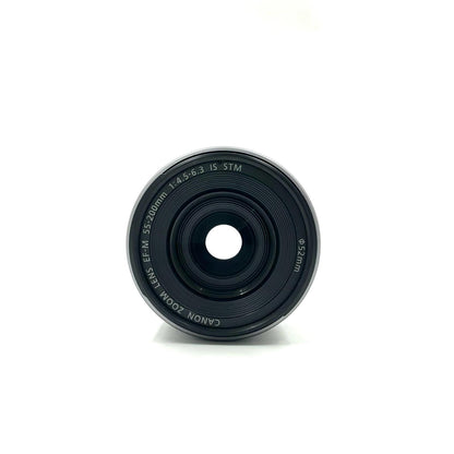 【全額返金保証】【最速発送】Canon EF-M55-200mm F4.5-6.3 IS STM [シルバー] 美品 動作確認済