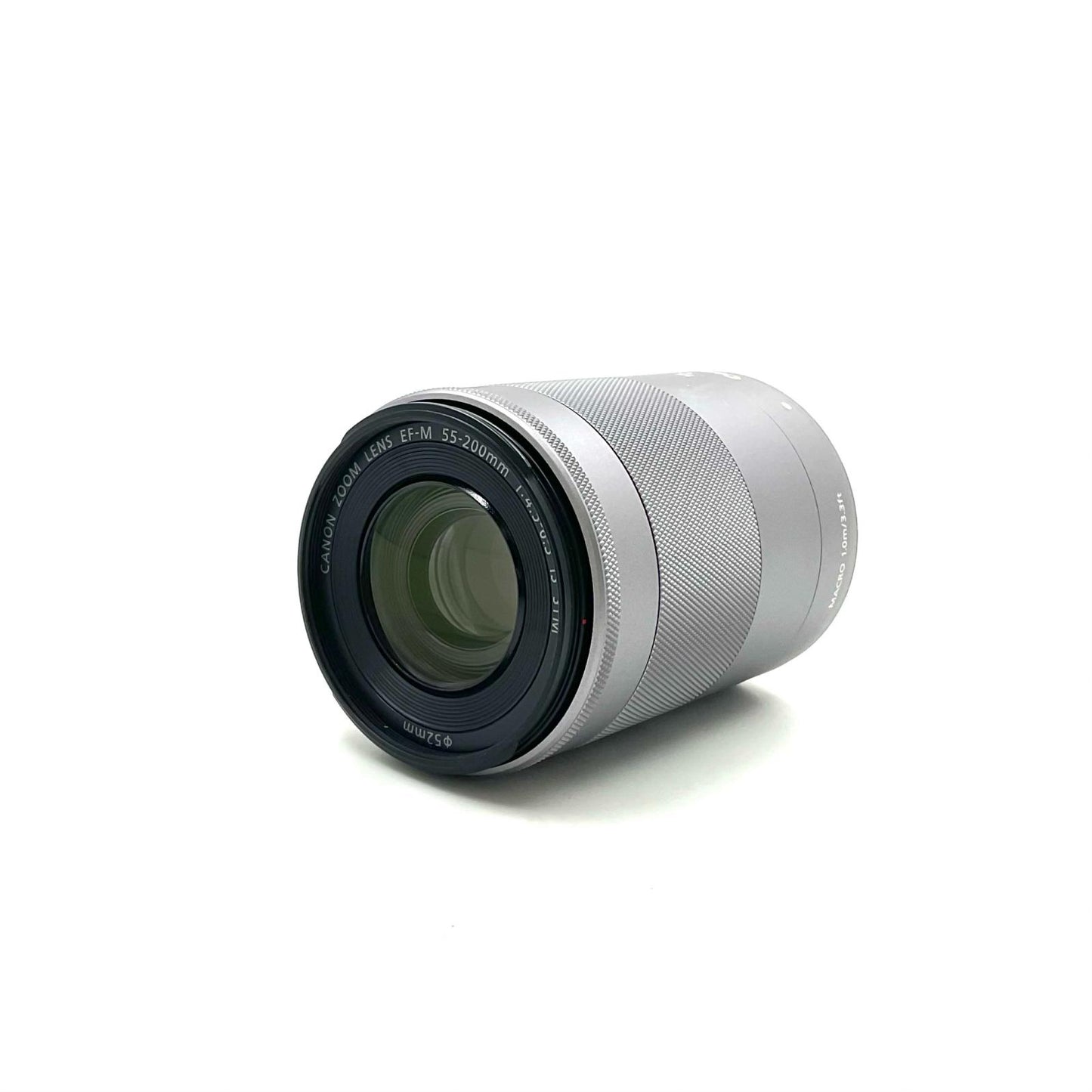 【全額返金保証】【最速発送】Canon EF-M55-200mm F4.5-6.3 IS STM [シルバー] 美品 動作確認済