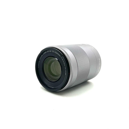 【全額返金保証】【最速発送】Canon EF-M55-200mm F4.5-6.3 IS STM [シルバー] 美品 動作確認済