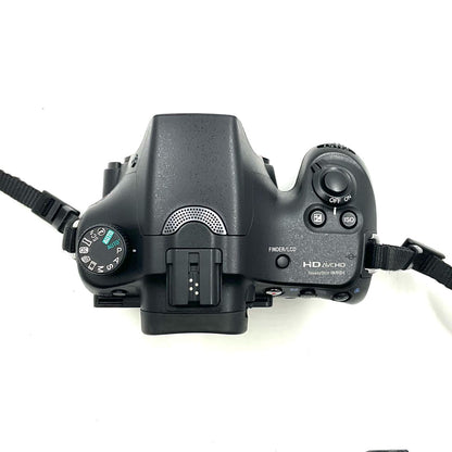 【全額返金保証】【最速発送】Sony デジタル一眼 α65 SLT-A65V ボディ ブラック 美品 動作確認済