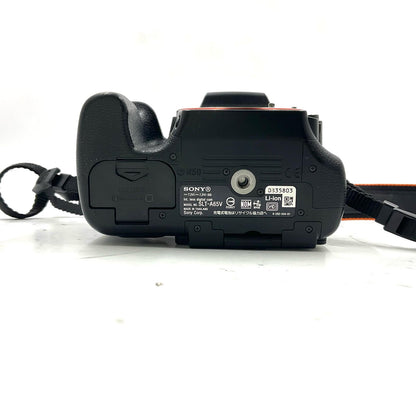 【全額返金保証】【最速発送】Sony デジタル一眼 α65 SLT-A65V ボディ ブラック 美品 動作確認済