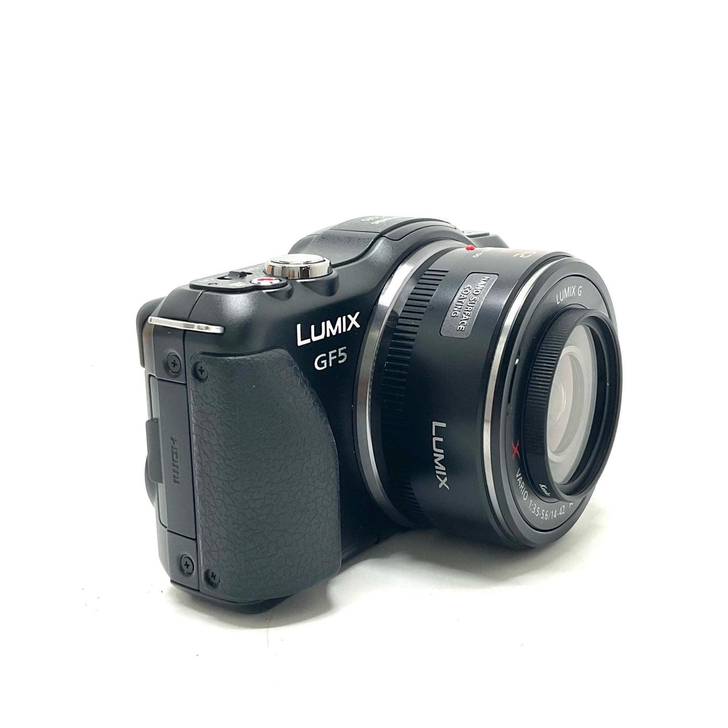 【全額返金保証】【最速発送】Panasonic デジタル一眼 LUMIX DMC-GF5X-K 電動ズームレンズキット エスプリブラック 美品 動作確認済