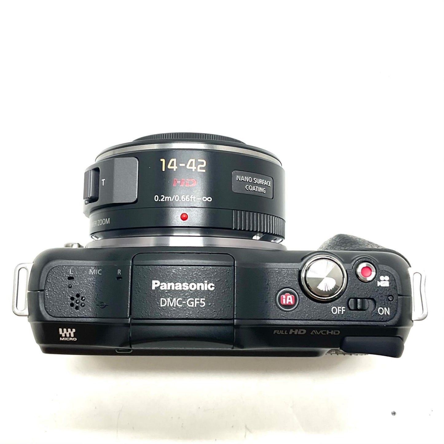【全額返金保証】【最速発送】Panasonic デジタル一眼 LUMIX DMC-GF5X-K 電動ズームレンズキット エスプリブラック 美品 動作確認済