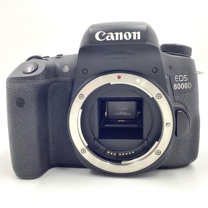 【全額返金保証】【最速発送】Canon デジタル一眼 EOS 8000D ボディ ブラック 美品 動作確認済