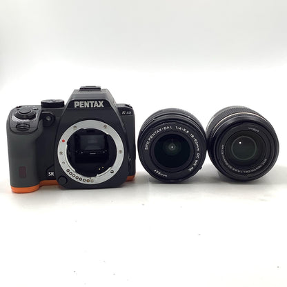 【全額返金保証】【最速発送】PENTAX デジタル一眼 K-S2 ダブルズームキット [ブラック×オレンジ] ブラック×オレンジ 美品 動作確認済
