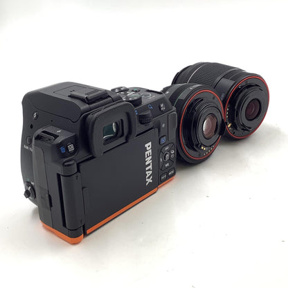 【全額返金保証】【最速発送】PENTAX デジタル一眼 K-S2 ダブルズームキット [ブラック×オレンジ] ブラック×オレンジ 美品 動作確認済