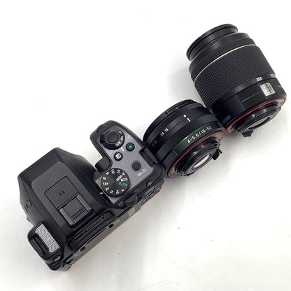 【全額返金保証】【最速発送】PENTAX デジタル一眼 K-S2 ダブルズームキット [ブラック×オレンジ] ブラック×オレンジ 美品 動作確認済