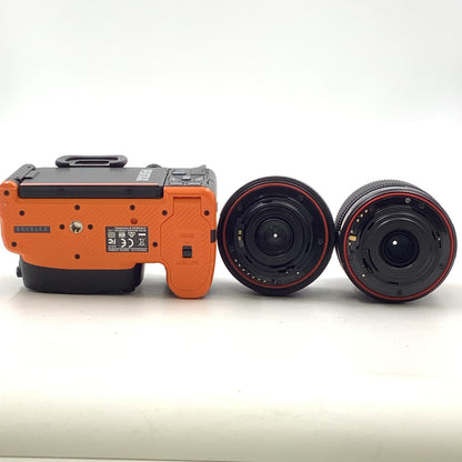 【全額返金保証】【最速発送】PENTAX デジタル一眼 K-S2 ダブルズームキット [ブラック×オレンジ] ブラック×オレンジ 美品 動作確認済