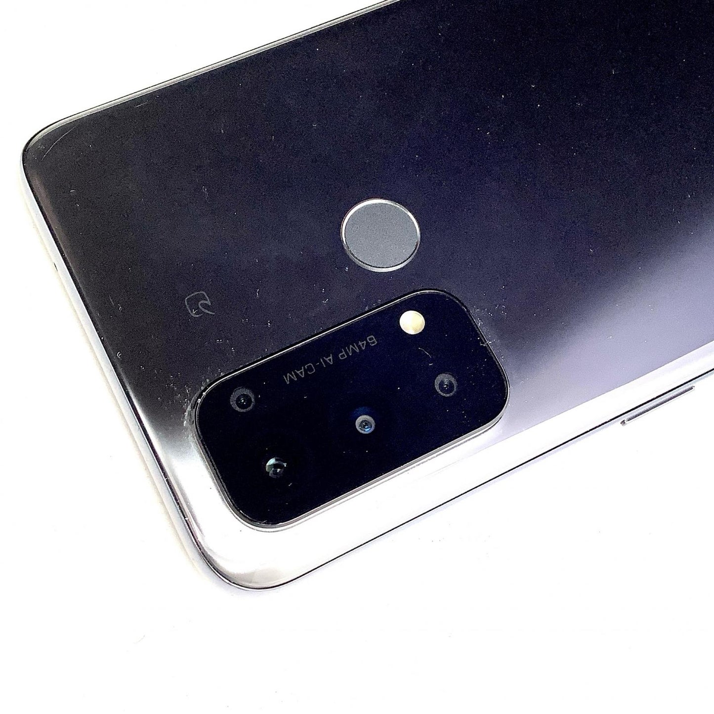 【全額返金保証】【最速発送】OPPO Reno 5 A 128GB シルバーブラック Softbank A101OP 白ロム 動作確認済