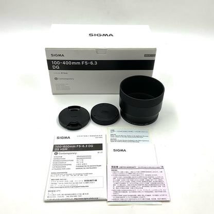 【全額返金保証】【最速発送】SIGMA 100-400mm F5-6.3 DG OS HSM [キヤノン用] 美品 動作確認済