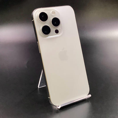 【全額返金保証】【最速発送】Apple iPhone iPhone 15 Pro 128GB ホワイト Softbank SIMフリー 動作確認済 85%
