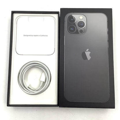 【全額返金保証】【最速発送】Apple iPhone iPhone 13 Pro Max 128GB グラファイト docomo SIMフリー 白ロム 動作確認済 79%