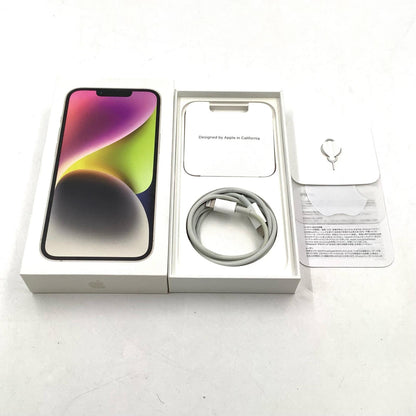 【全額返金保証】【最速発送】Apple iPhone iPhone 14 256GB ホワイト Softbank 白ロム 美品 動作確認済 84%